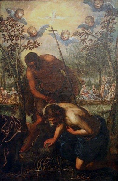 Domenico Tintoretto The Baptism of Christ Germany oil painting art
